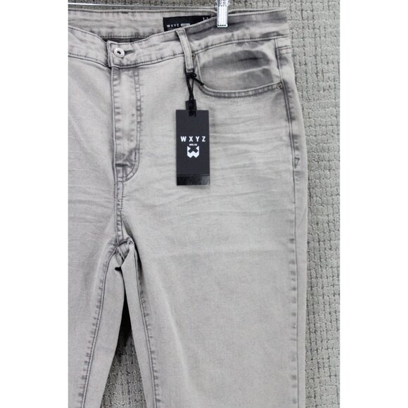 WXYZ Jeans Mens Size 38x32 Light Gray Casual Stretch Nomad Slim Fit NWT - Picture 3 of 12